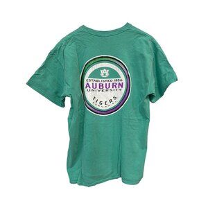 Gildan Auburn University Tigers Graphic TShirt Large Crewneck Short Sleeve Green